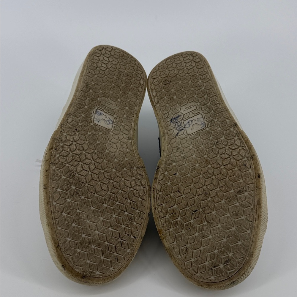 Veja Campo California Suede Leather Women Sneaker Wht/Blue Chromefree T2 Size 10 - Picture 9 of 12